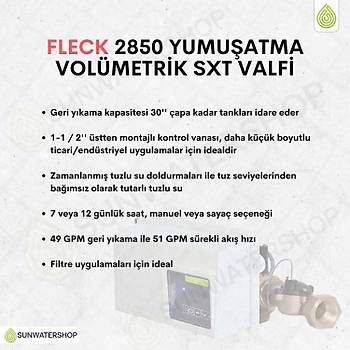 Fleck 2850 Yumu�atma 1700 Vol�metrik SXT Valfi