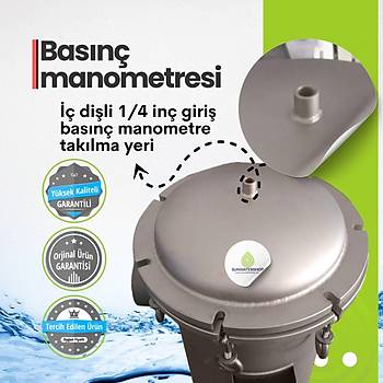 Demir Tutuculu Paslanmaz Torba Filtre 2'' DN50 (Bag Filtre-Gaf Filtre)