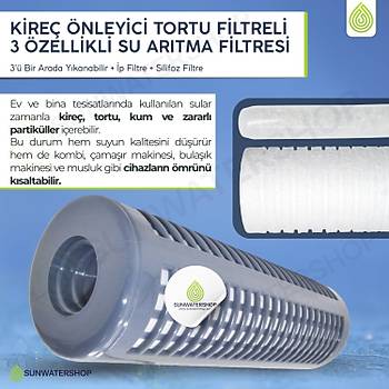 Daire Giri�i Kire� �nleyici 3'� Bir Arada Tortu Filtre (Y�kanabilir + �p Filtre + Silifoz Filtre )