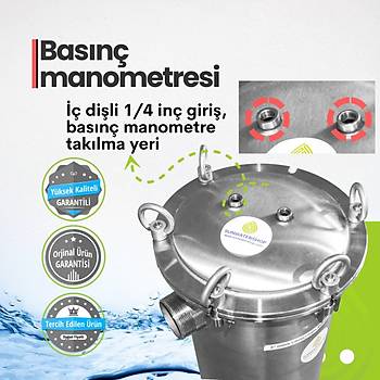 Paslanmaz Torba Filtre 3'' DN80 (Bag Filtre-Gaf Filtre)