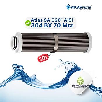 Atlas SA C20 AISI 304 BX 70 Mcr Paslanmaz elik Filtre