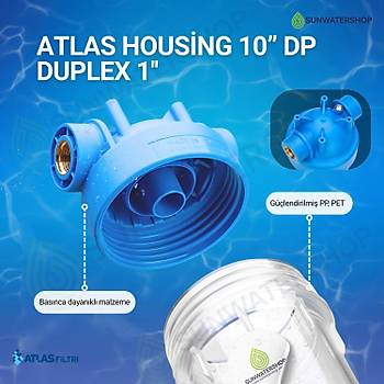 Atlas Housing 10� DP Duplex 1'' Filtre Kab�