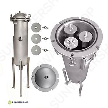 20'' 3'l� SS304 Paslanmaz �oklu Kartu� Filtre