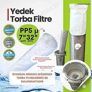 Bag Filtre 2'' DN50 ( Paslanmaz Torba Filtre -Gaf Filtre)
