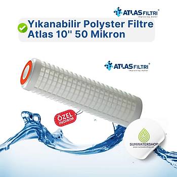 Ykanabilir Polyster Filtre Atlas 10'' 50 Mikron