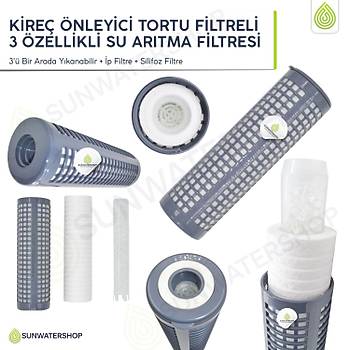 Daire Giri�i Kire� �nleyici 3'� Bir Arada Tortu Filtre (Y�kanabilir + �p Filtre + Silifoz Filtre )
