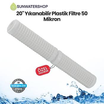 20'' Ykanabilir Plastik Filtre 50 Mikron