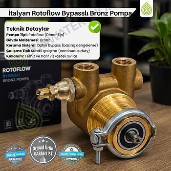 �talyan Rotoflow Bypassl� Bronz Pompa