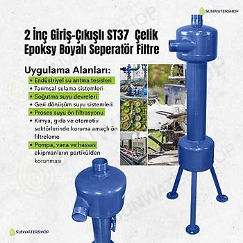 2'' ST-37 Karbon �elik Seperat�r Filtre