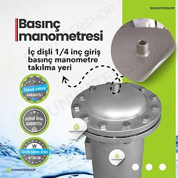 25 Bar Bas�nca Dayan�kl� SS316 Torba Filtre 2'' DN50 ( Bag Filtre -Gaf Filtre)