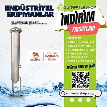 40'' 3'l SS304 Paslanmaz oklu Kartu Filtre