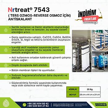 Nrtreat Antiskalant ( Ters Ozmos-Reverse Osmoz in) 25 Kg