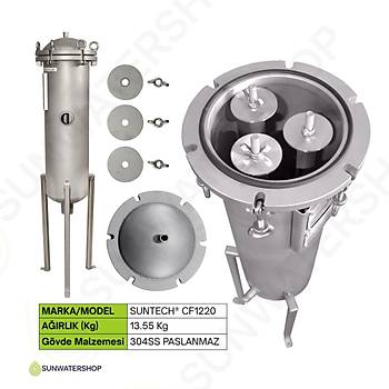 20'' 3'l� SS304 Paslanmaz �oklu Kartu� Filtre