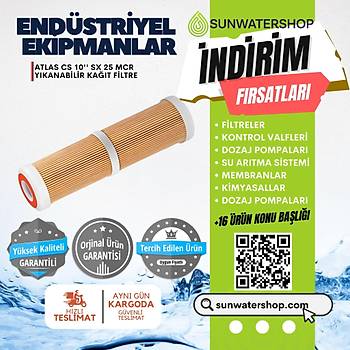 Atlas CS 10'' SX 25 Mcr Y�kanabilir Ka��t Filtre