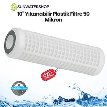 10'' Ykanabilir Plastik Filtre 50 Mikron