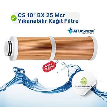 Atlas CS 10� BX 25 Mcr Y�kanabilir Ka��t Filtre