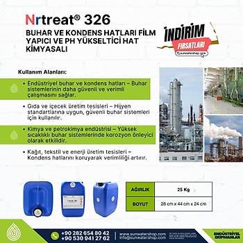 Buhar ve Kondens Hatlar� Film Yap�c� ve Ph Y�kseltici Hat Kimyasal�