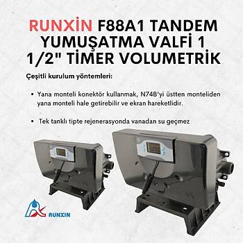 Runxin F88A1 Tandem Yumuatma Valfi 1 1/2