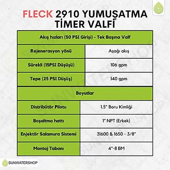 Fleck 2910 Yumu�atma 1700 Timer Valfi