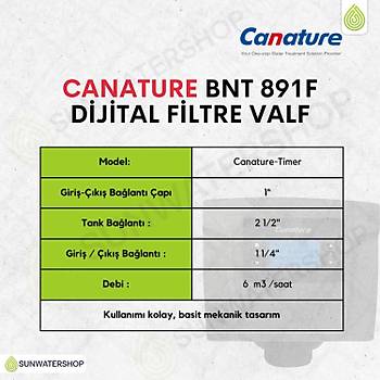 Canature BNT 891F Dijital Filtre Valf