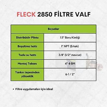 Fleck 2850 Filtre Valf