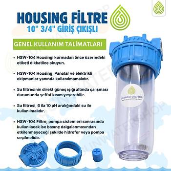 10'' Housing Filtre Kab� 3/4'' Giri� ��k��