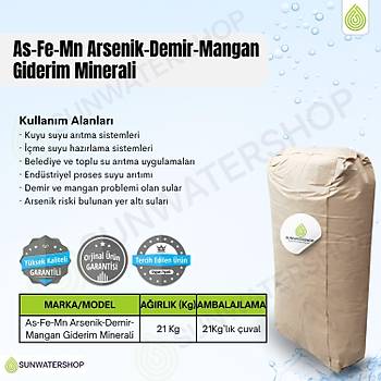As-Fe-Mn Arsenik-Demir-Mangan Giderim Kimyasal�
