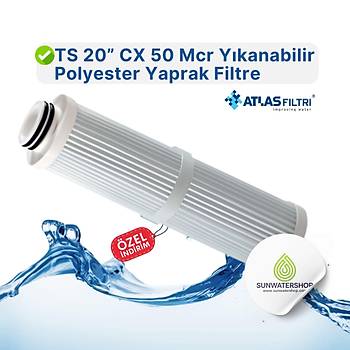 Atlas TS 20 CX 50 Mcr Ykanabilir Polyester Yaprak Filtre