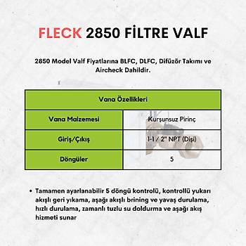 Fleck 2850 Filtre Valf