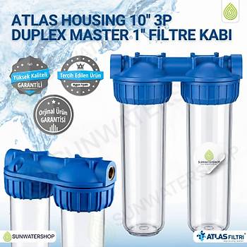Atlas Housing 10'' 3P Duplex Master 1'' Filtre Kab�