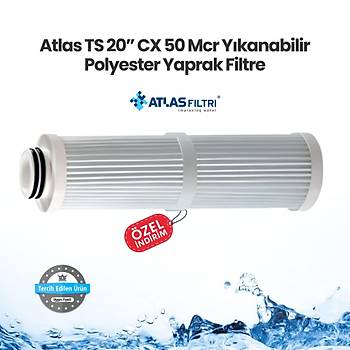 Atlas TS 20 CX 50 Mcr Ykanabilir Polyester Yaprak Filtre