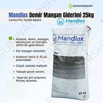 Mandiox Demir Mangan Giderimi 25kg