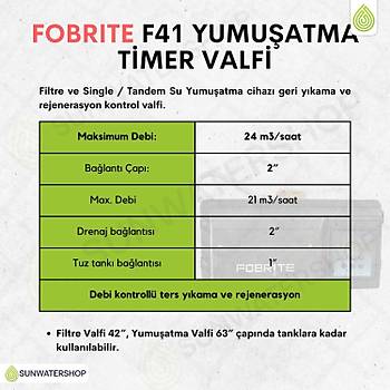 Fobrite F41 Yumu�atma Dublex Valfi(Dijital)