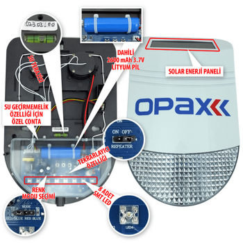 Opax BGR 33 Kablosuz Hýrsýz Alarm Sistemi