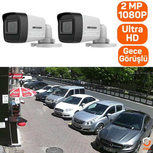 Hikvision 2 li Kamera Seti Bullet Kamera Gvenlik Sistemleri
