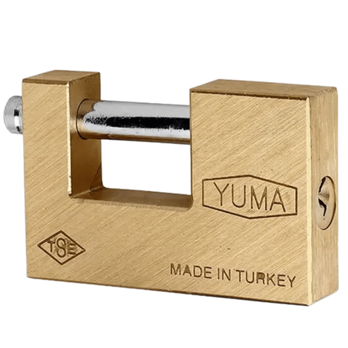 Yuma Kayar Milli Pirinç Asma Kilit 80 mm - YM-3080R