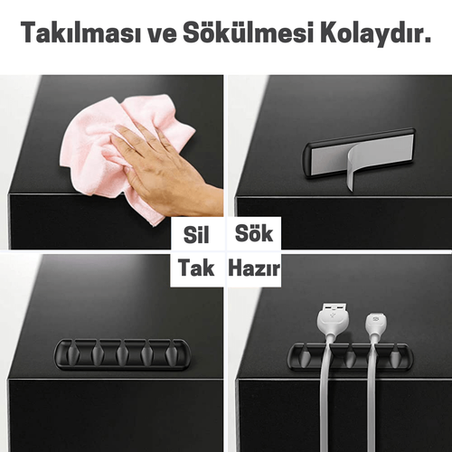 16'l Set Kanall Kablo Tutucu Dzenleyici