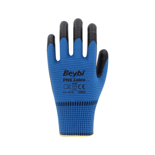 Beybi Pn5 Zebra Polyester rme Nitril Eldiven