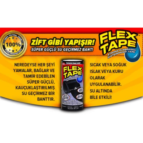 Flex Tape Suya Dayanýklý Tamir Bandý