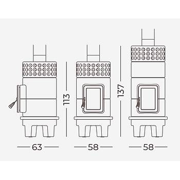 Round Stack Rim Seramik Odun Sobas