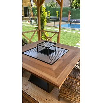 FERBA Initium Model Iroko Ahap Bahe Mangal Masa(PASLANMAZ IZGARALI)