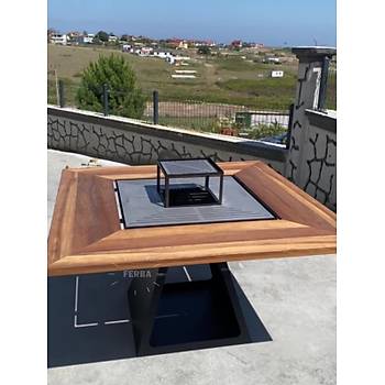 FERBA Initium Model Iroko Ahap Bahe Mangal Masa(PASLANMAZ IZGARALI)