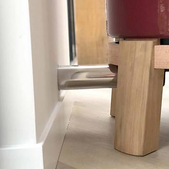 Round Stack Wood Seramik Odun Sobas