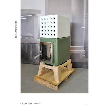 Cubi Stack Wood Seramik Odun Sobas