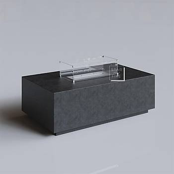 Stone Table Medium Bioethanol  Bahe Ate ukuru