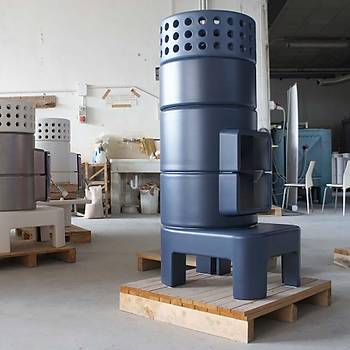 Round Stack Slim Size 2 Seramik Odun Sobas