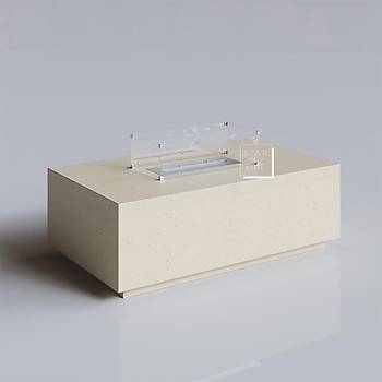 Stone Table Medium Bioethanol  Bahe Ate ukuru