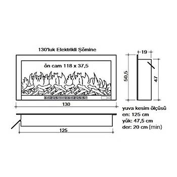 130 cm Elektrikli mine Metal ereve (Isl, Ses Efektli)