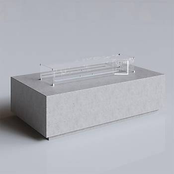 Stone Table Large Bioethanol  Bahe Ate ukuru