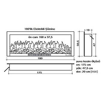 180 cm Elektrikli mine Metal ereve (Isl, Ses Efektli)